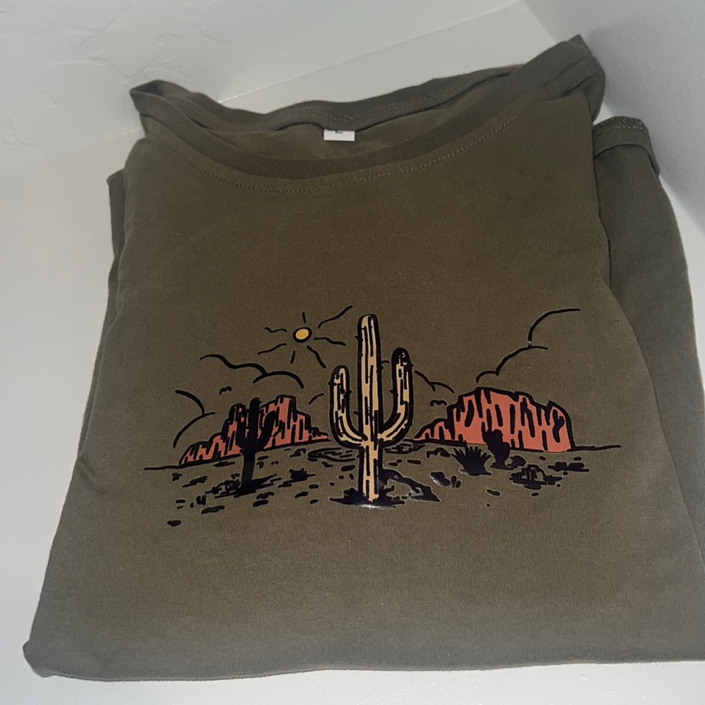 Olive green t shirt